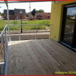 Terrasse métallique sur pilotis avec garde-corps à Bennwihr Obernai 3