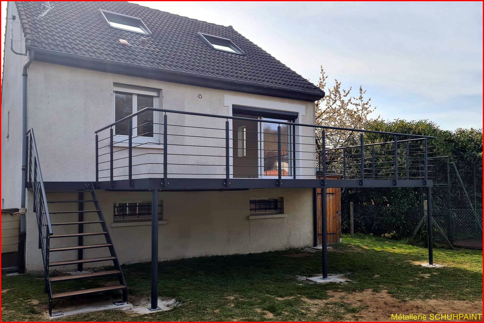 TERRASSES METALLIQUES SUR PILOTIS DANS L&#8217;ESSONNE Sainte-Marie-aux-Mines